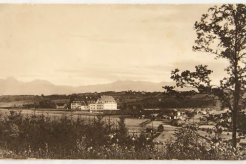 Historische Aufnahme von Piusheim aus den 1950er Jahren